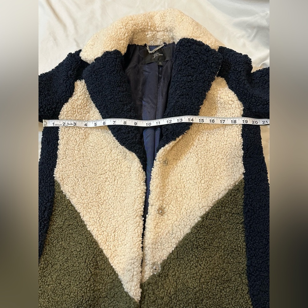 J. Crew Colorblock Sherpa Coat - Picture 11 of 16
